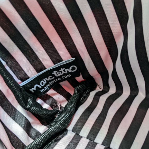 marc tetro Black Cat Print Large Cosmetic Case Pouch PVC Saffiano Pink NWT - Picture 13 of 14